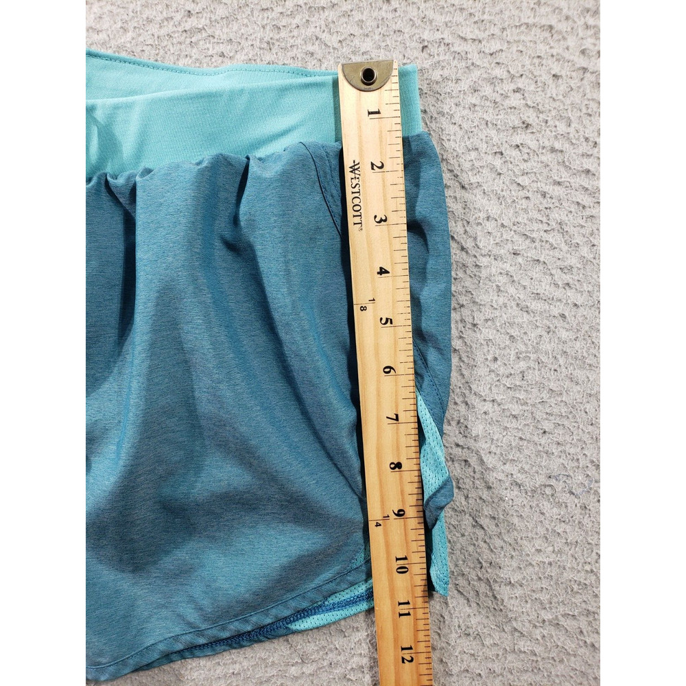 Under Armour Shorts Women's Medium Teal Blue 2.0 Fly By Running Athleisure 28x3 - Picture 8 of 16